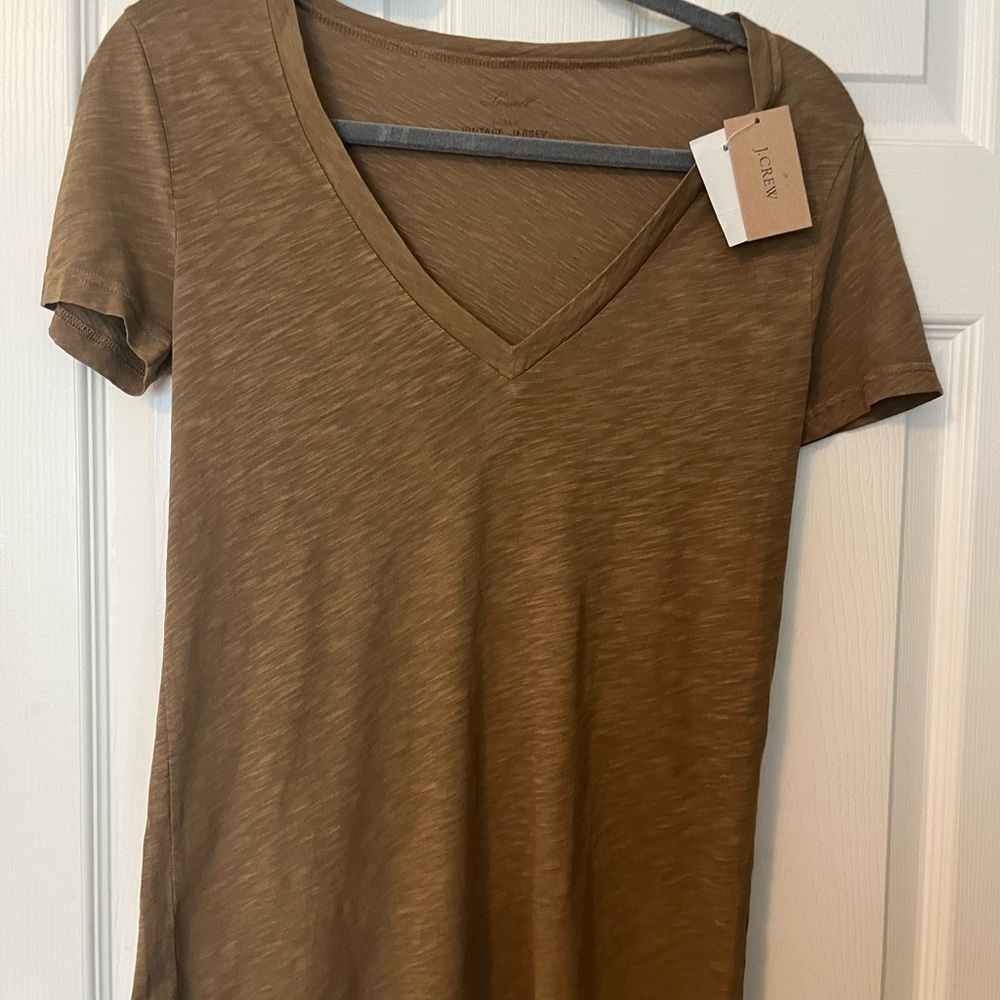 J. Crew Brown Short Sleeve Tee